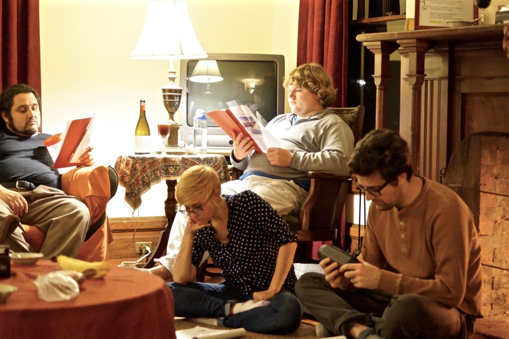 Reading Horace by the fire at Biduum Noveboracense.